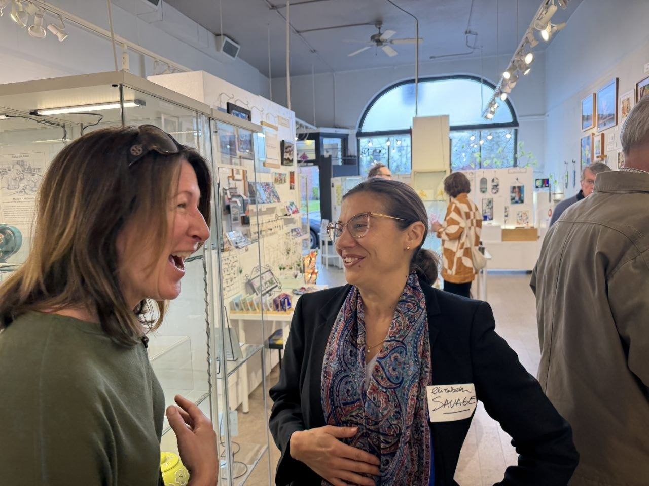 Elizabeth Savage at a community event